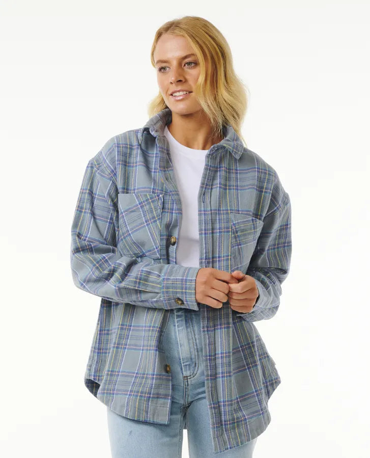 Rip Curl - High Tide Soft Flannel - Mineral Blue