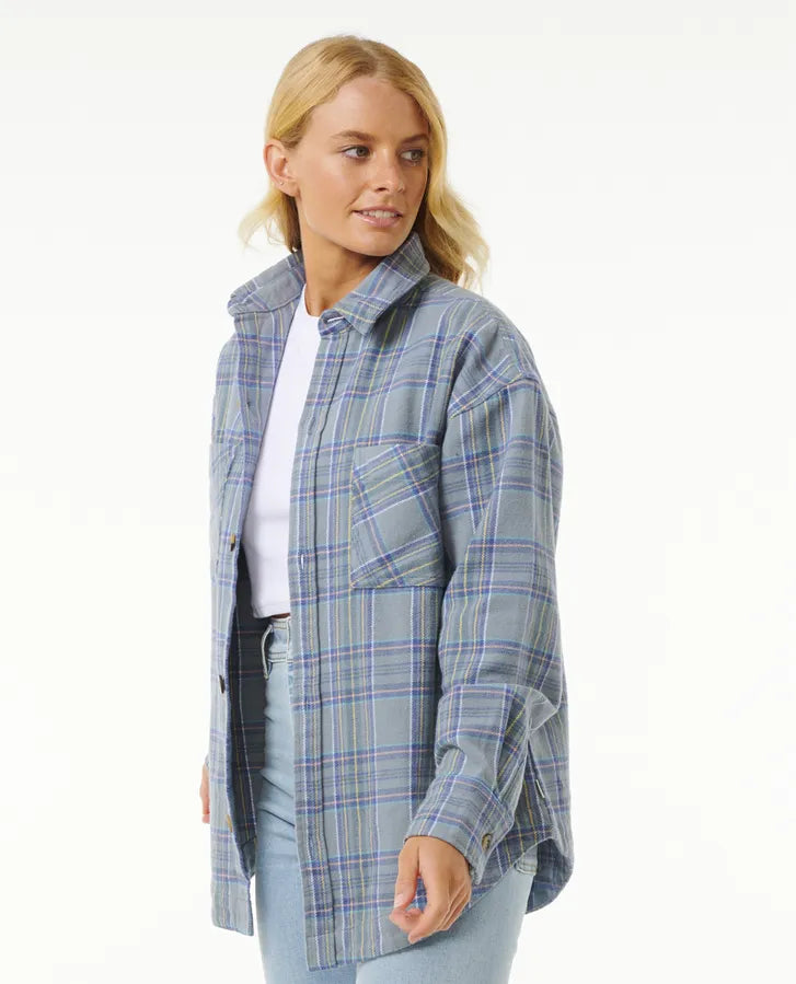 Rip Curl - High Tide Soft Flannel - Mineral Blue