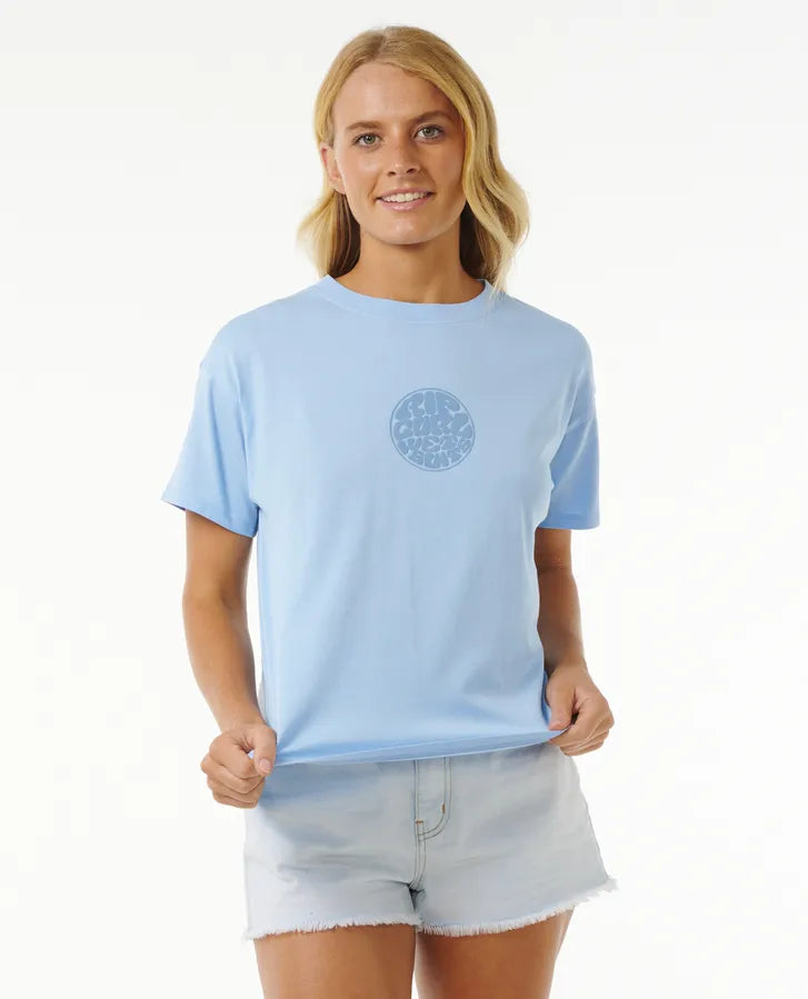 Rip Curl - Icons Of Surf Relaxed Tee - Mid Blue