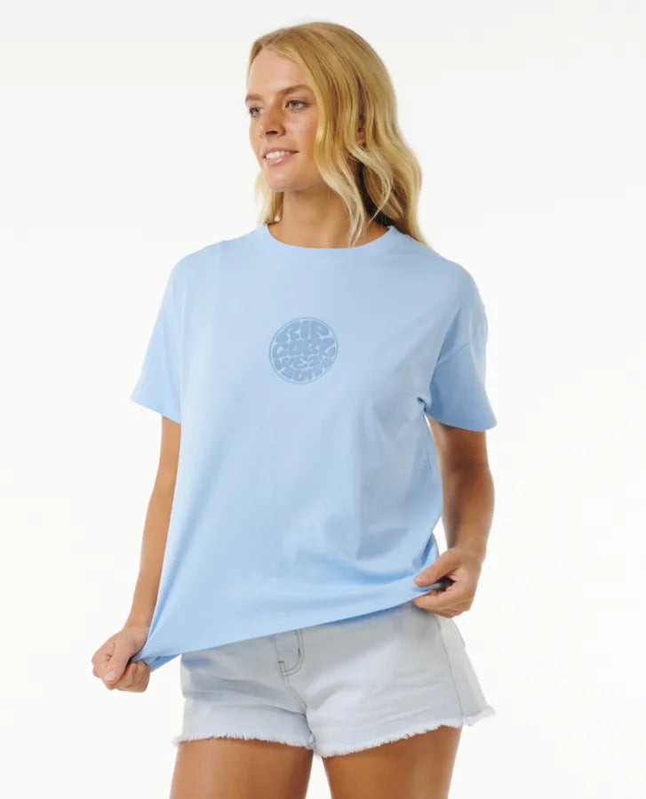 Rip Curl - Icons Of Surf Relaxed Tee - Mid Blue