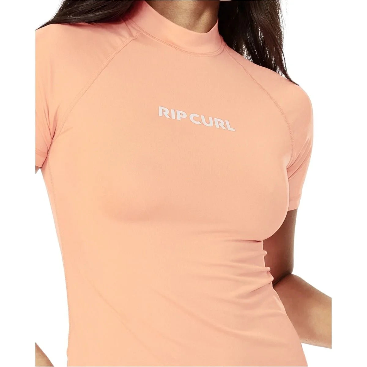 Rip Curl - Classic Surf Short Sleeve UPF Rash Guard | Bright Peach