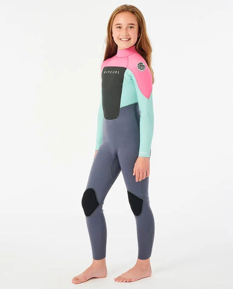 Rip Curl - Groms Omega 3/2 Back Zip Wetsuit | Pink -  - Married to the Sea Surf Shop - 