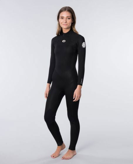 Rip Curl - Women Freelite 3/2 GB Back Zip Wetsuit | Black -  - Married to the Sea Surf Shop - 
