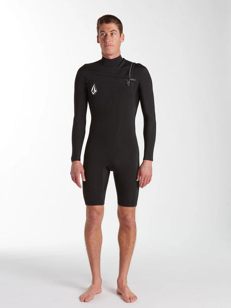 Volcom - Men’s 2/2mm Long-Sleeve Spring Wetsuit | Black -  - Married to the Sea Surf Shop - 