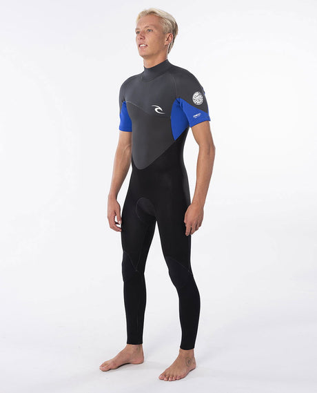 Rip Curl - Mens Omega 3/2mm Short-Sleeve Back Zip Wetsuit | Blue -  - Married to the Sea Surf Shop - 