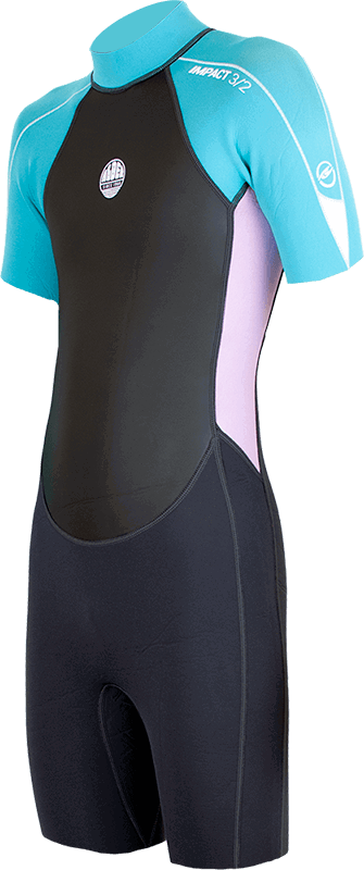 Alder - Girls Impact 3/2mm Wetsuit Shortie | Graphite -  - Married to the Sea Surf Shop - 