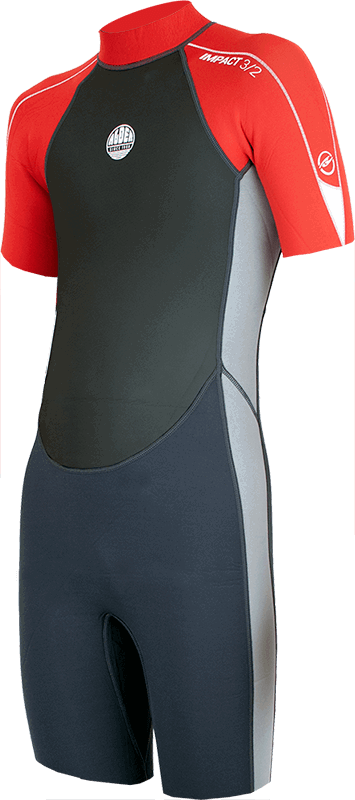 Alder - Junior Impact 3/2mm Wetsuit Shortie | Red -  - Married to the Sea Surf Shop - 