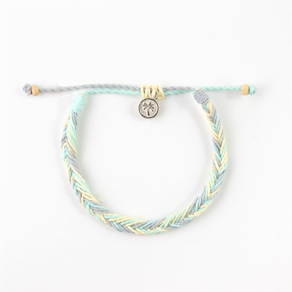 Anklet - Braided Blue/Grey  - Pineapple Island