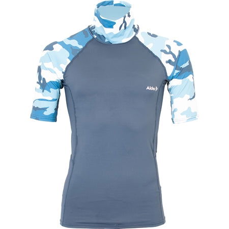 Alder - Men's Cruz Short-Sleeve Rash Vest | Camo -  - Married to the Sea Surf Shop - 