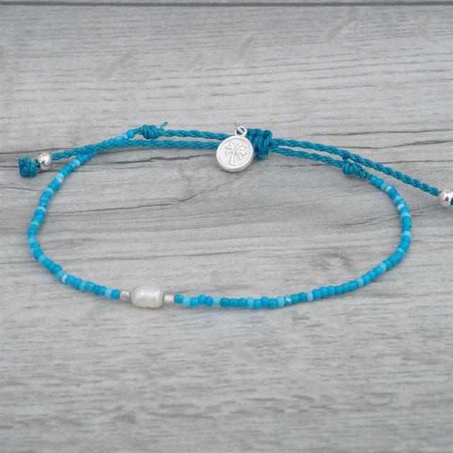 Anklet - Blue Pearl  - Pineapple Island - Pineapple Island - Married to the Sea Surf Shop