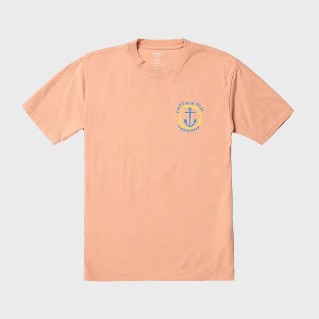 Captain Fin - Captain Fun Tee Short Sleeve | Clay Orange -  - Married to the Sea Surf Shop - 