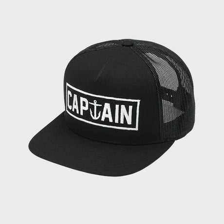 Captain Fin - OG Naval Trucker Cap | Black -  - Married to the Sea Surf Shop - 