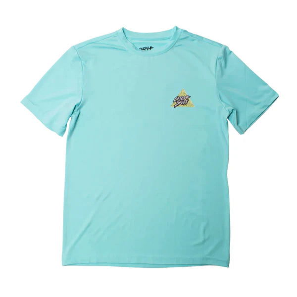 Catch Surf - Triangle Slash Short-Sleeve Surf Shirt | Turquoise -  - Married to the Sea Surf Shop - 