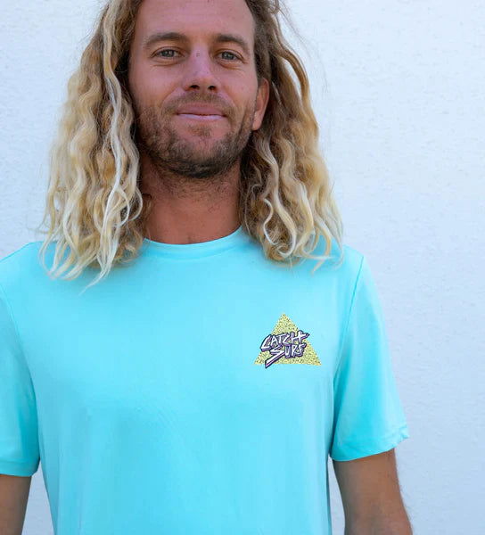 Catch Surf - Triangle Slash Short-Sleeve Surf Shirt | Turquoise -  - Married to the Sea Surf Shop - 