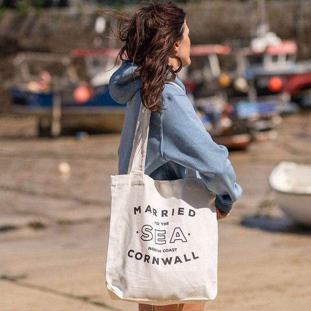 College Tote Bag | Natural -  - Married to the Sea Surf Shop - 