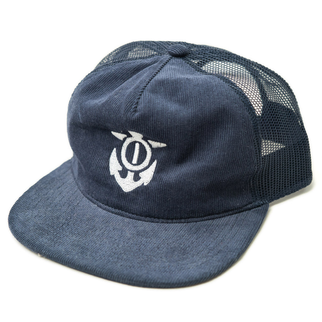 Anchor Cord Trucker Cap | Midnight Blue