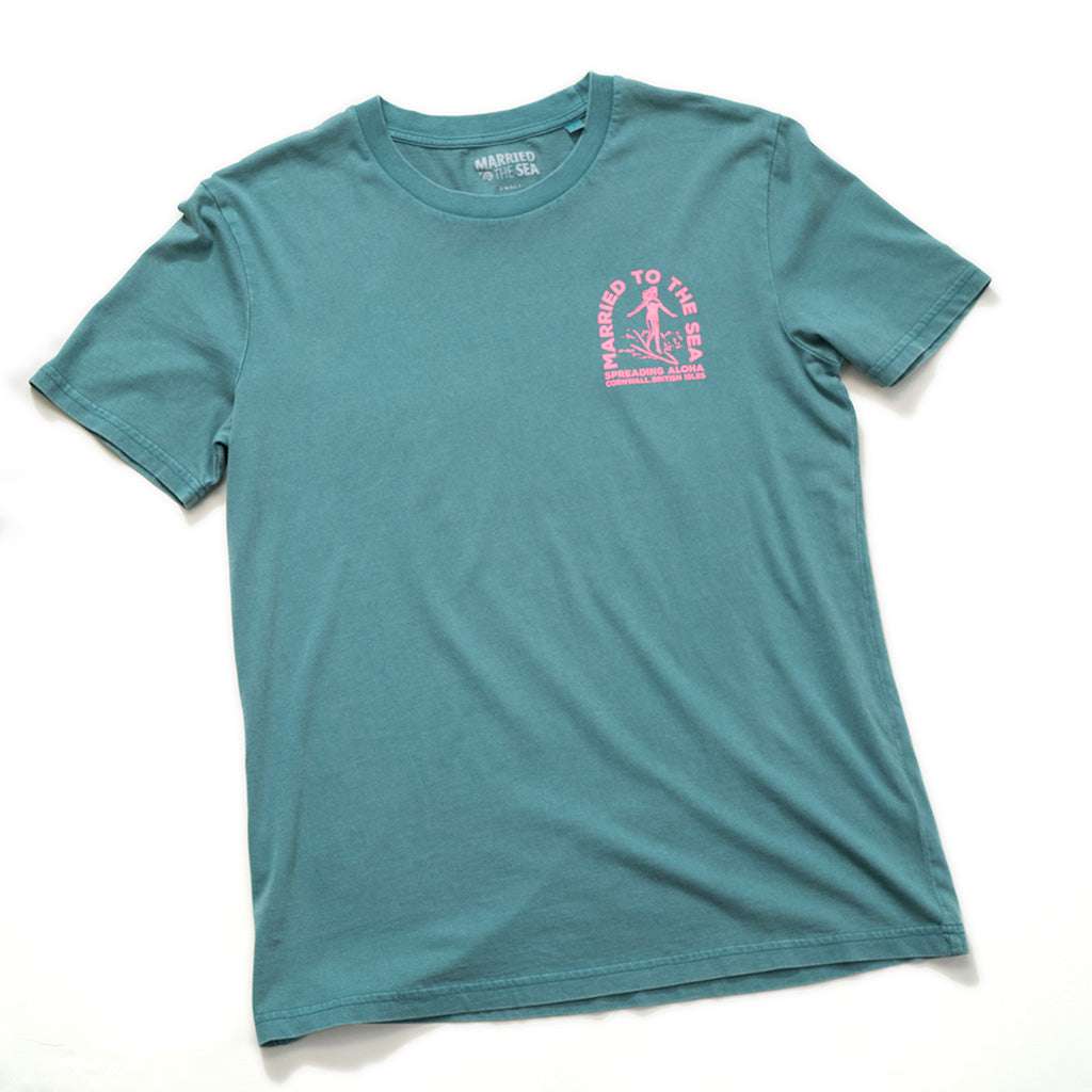 Surfer Girl Dyed T-Shirt | Hydro Green