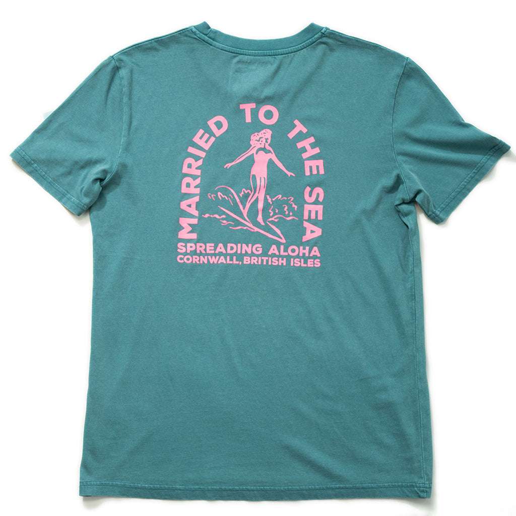 Surfer Girl Dyed T-Shirt | Hydro Green