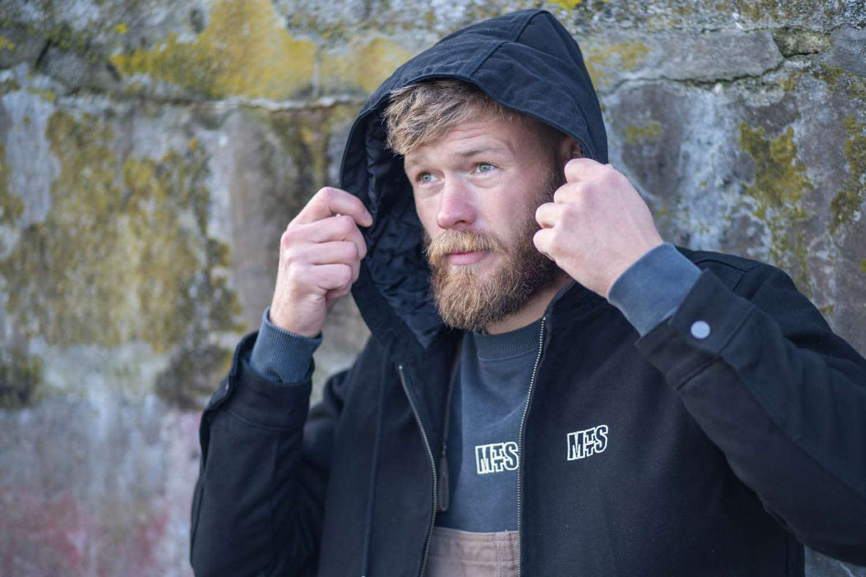 MTTS Canvas Hooded Jacket | Black