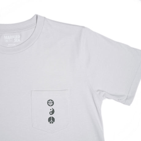 Karma Skull Pocket Tee | Bone