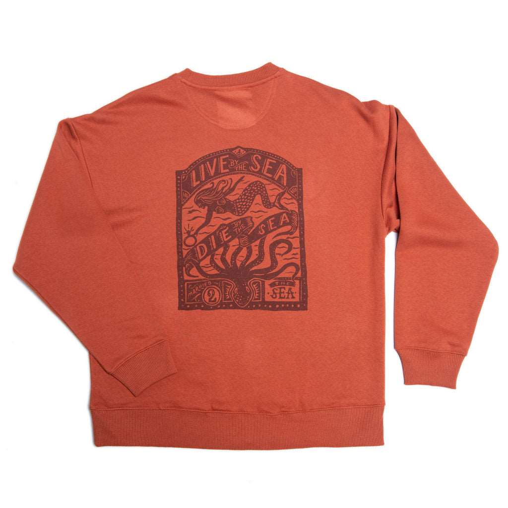 Octopus Oversized Crew | Burnt Brick