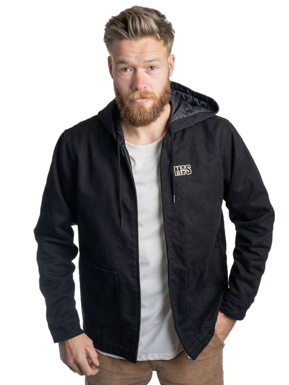 MTTS Canvas Hooded Jacket | Black