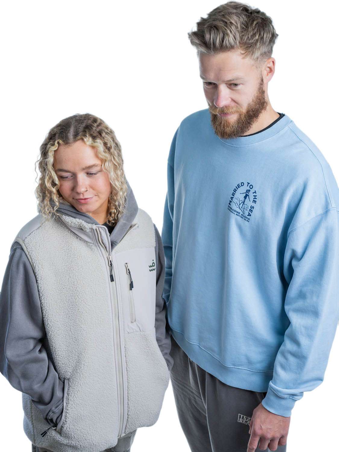 Surfer Girl Crew | Dyed Blue