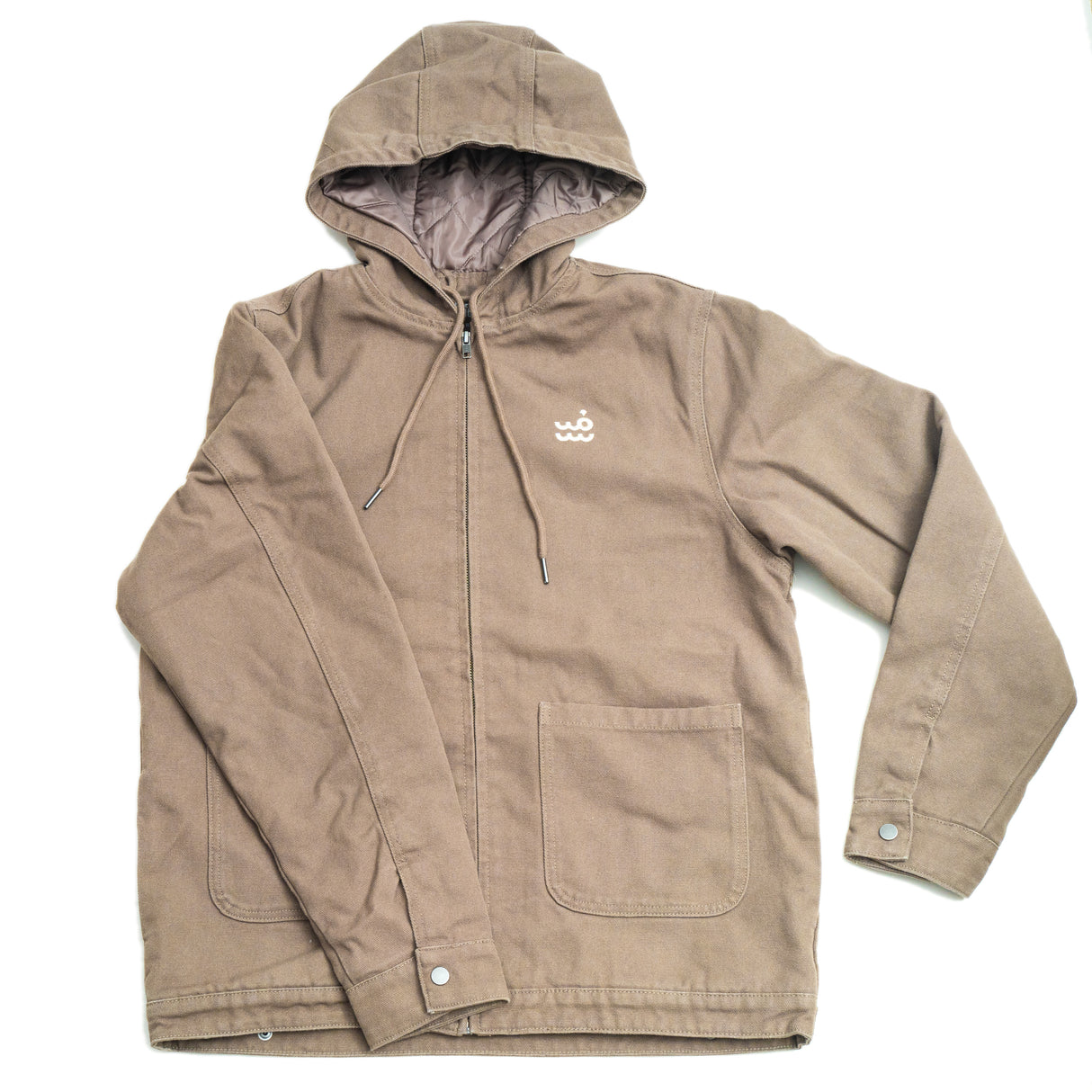 Setty Canvas Hooded Jacket | Walnut