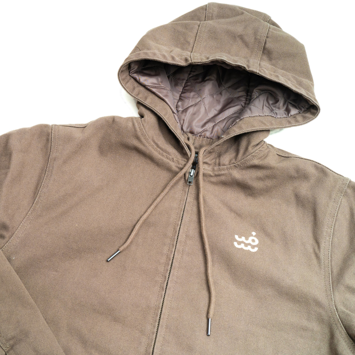 Setty Canvas Hooded Jacket | Walnut