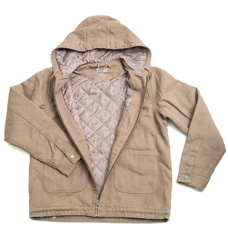 Setty Canvas Hooded Jacket | Walnut