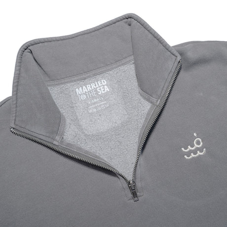 Setty Womens Half Zip Pullover | Faded Grey