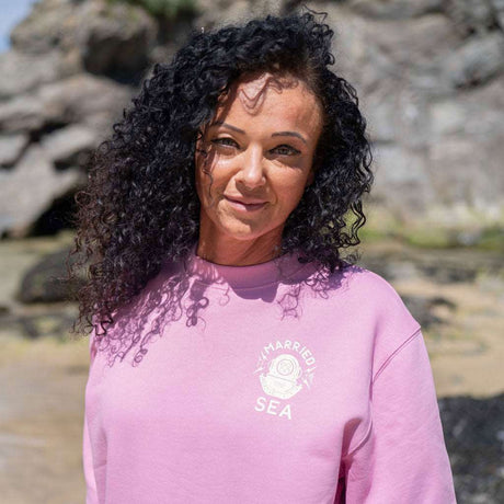 Diver Crew Neck Sweatshirt | Bubble Pink -  - Married to the Sea Surf Shop - 