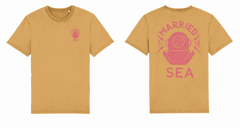 Diver T-Shirt Dyed | Gold Ochre -  - Married to the Sea Surf Shop - 