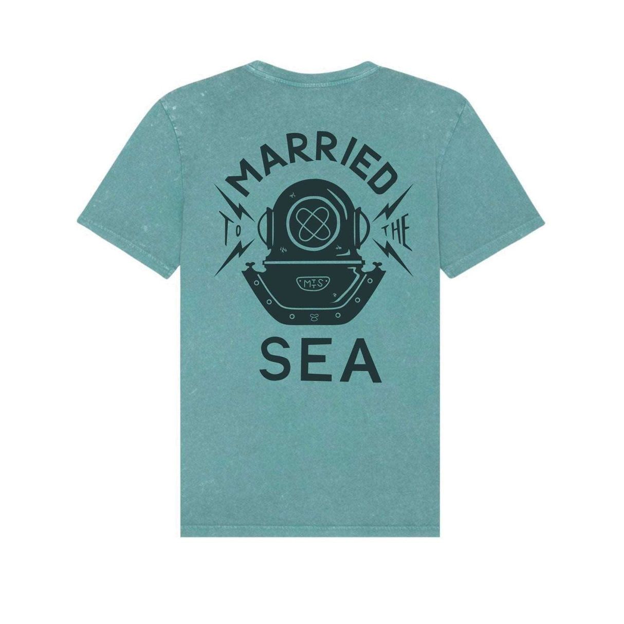 Diver T-Shirt | Teal Monstera -  - Married to the Sea Surf Shop - 