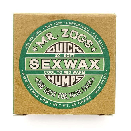 Sex Wax - Quick Humps Green Soft Wax | Cool-Mid Warm - Mr Zog's - wax - 