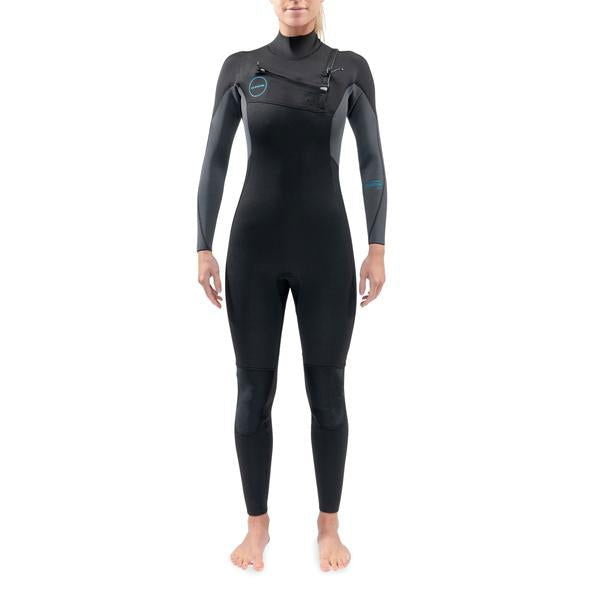 Dakine - Women's Quantum Chest Zip Full Wetsuit 3/2mm | Black/Grey -  - Married to the Sea Surf Shop - 