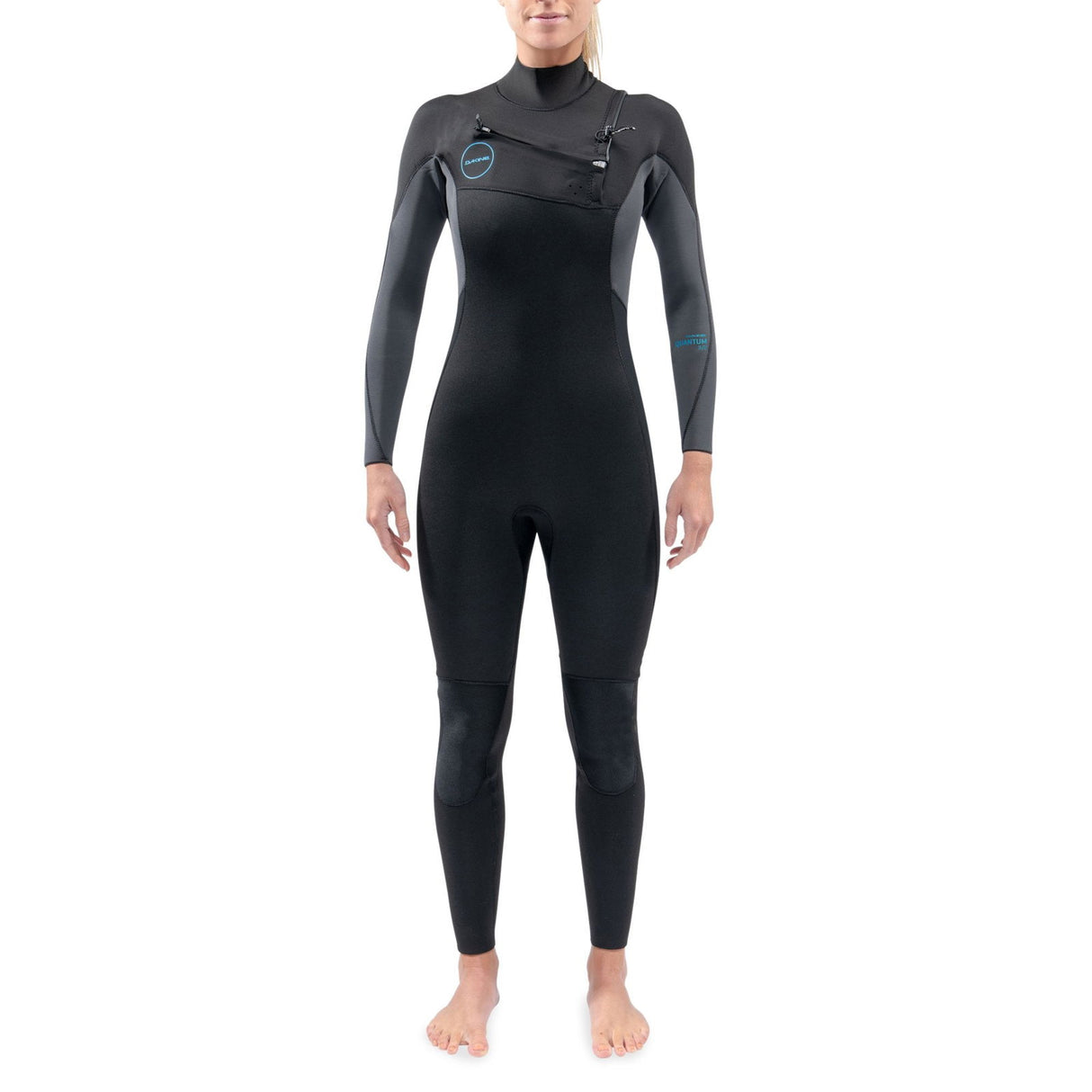 Dakine - Women's Quantum Chest Zip Wetsuit 5/4/3mm | Black/Grey -  - Married to the Sea Surf Shop - 