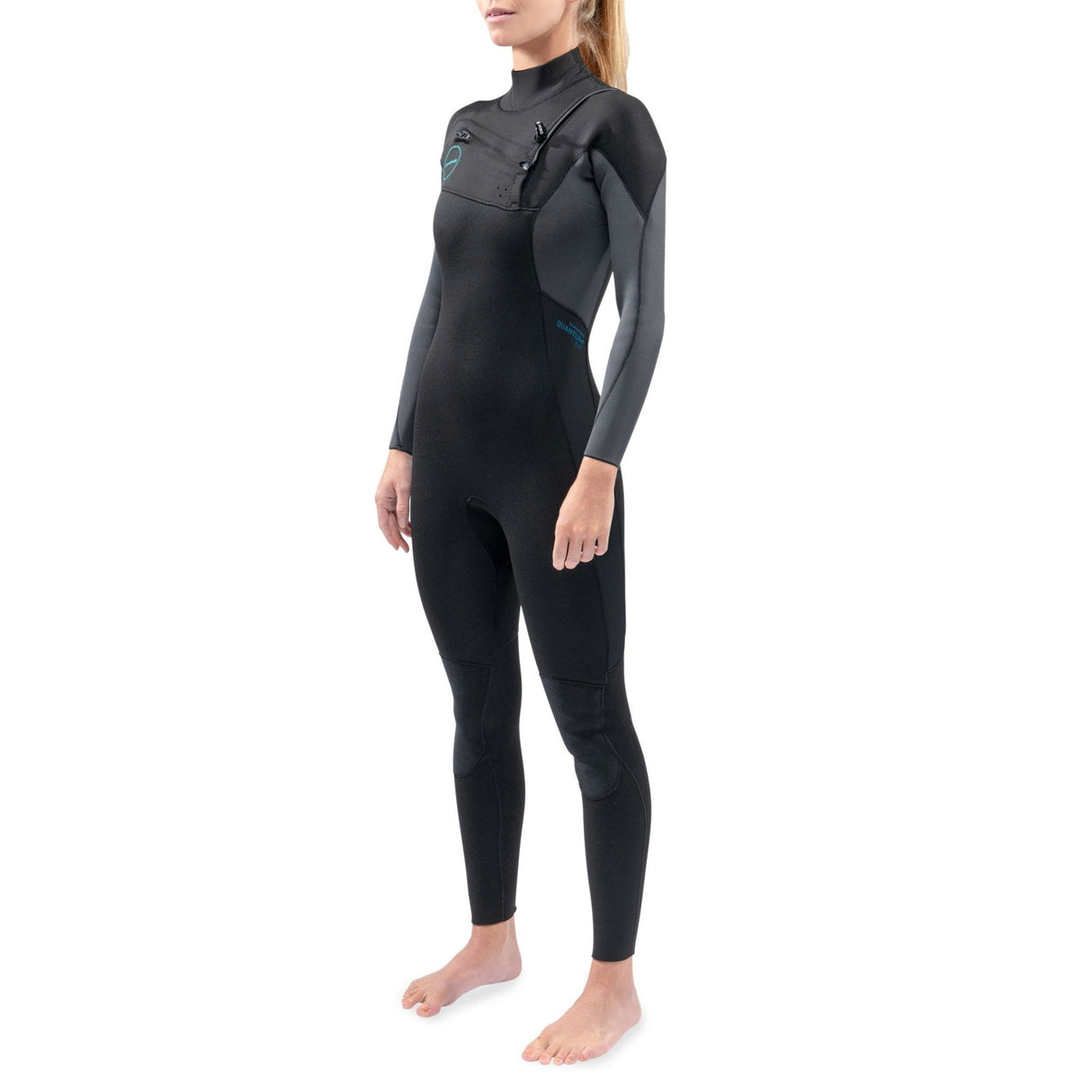 Dakine - Women's Quantum Chest Zip Wetsuit 5/4/3mm | Black/Grey -  - Married to the Sea Surf Shop - 