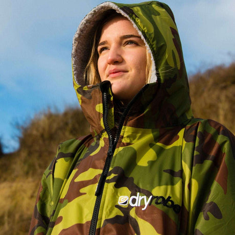 Dryrobe Advance - Camo/Grey | Long Sleeve -  - Married to the Sea Surf Shop - 