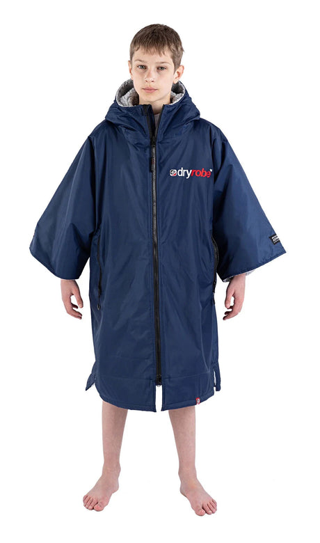 Dryrobe Kids - Navy/Grey | Short Sleeve -  - Married to the Sea Surf Shop - 