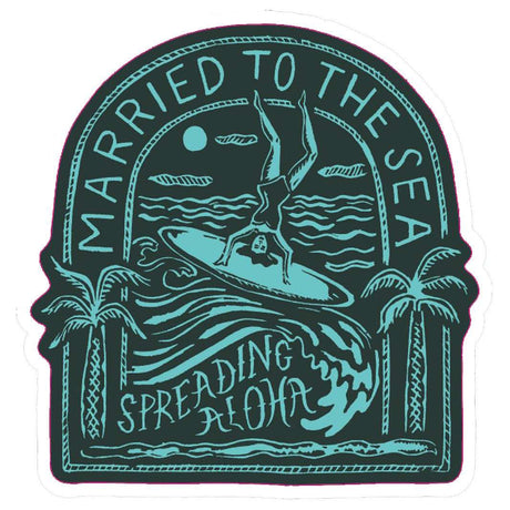 Headstand Sticker - Married to the Sea Surf Shop - Married to the Sea Surf Shop