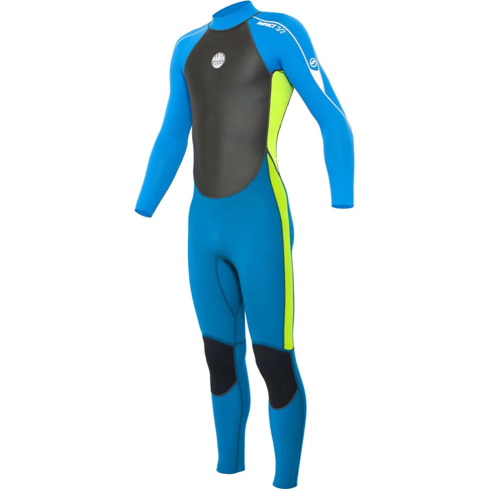 Alder Impact Junior 3/2mm Wetsuit - Lime