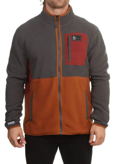 Volcom - Fleecer Full Zip Jacket | Charcoal