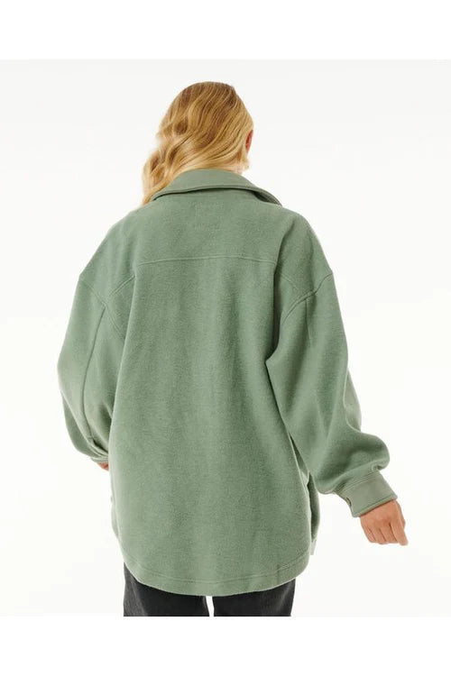 Rip Curl - High Tide Fleece Shacket | Sage