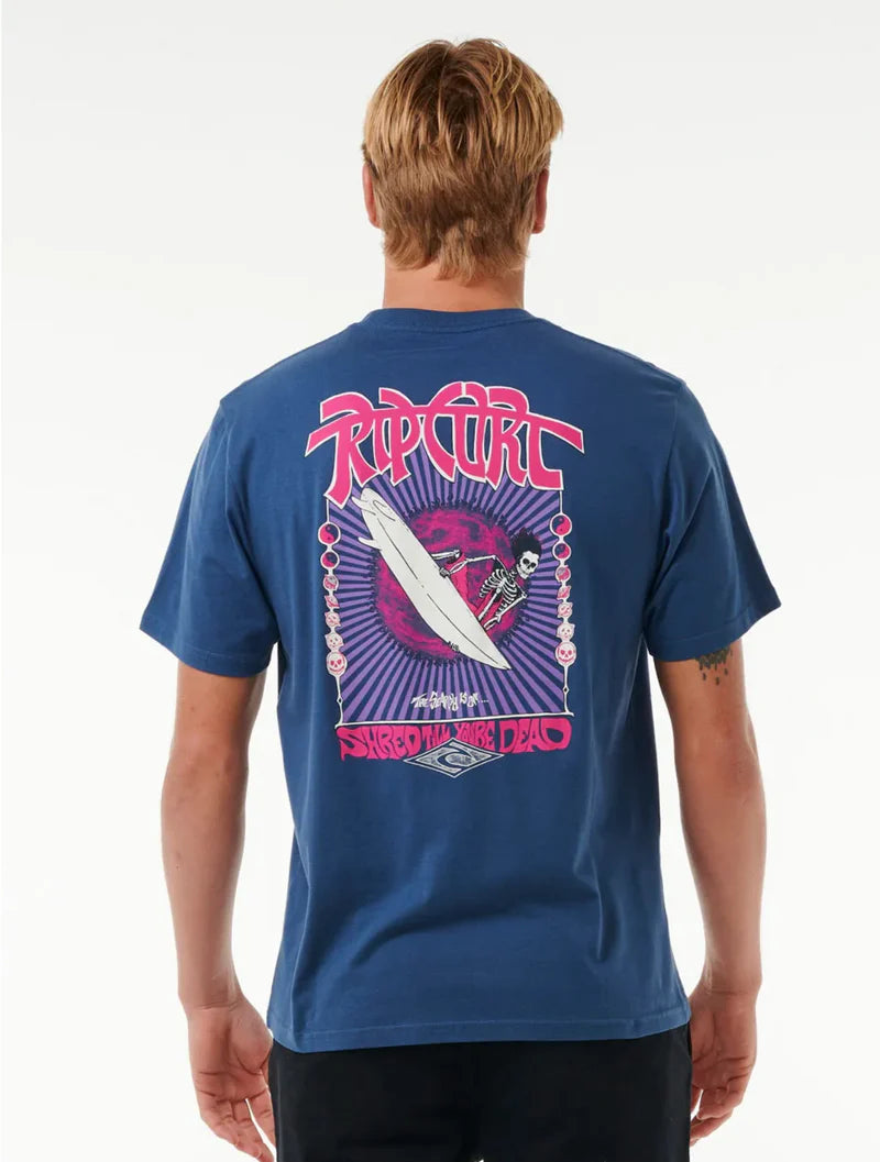 Rip Curl - Shred Til Dead Tee | Navy