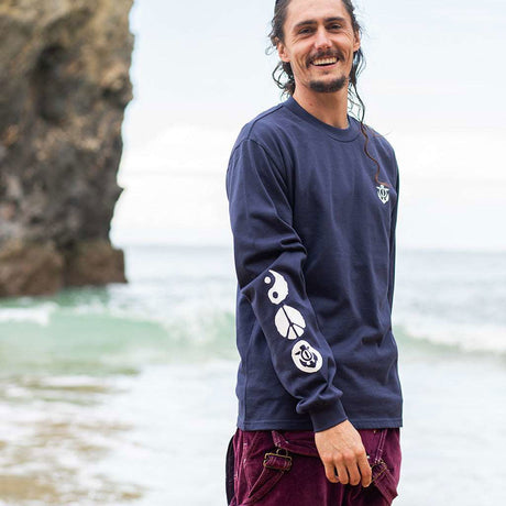 Karma Long-Sleeve T-Shirt | Midnight Blue -  - Married to the Sea Surf Shop - 