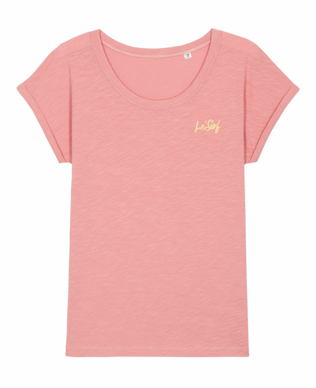 Le Surf - Women's Signature Slub T-Shirt | Canyon Pink -  - Married to the Sea Surf Shop - 