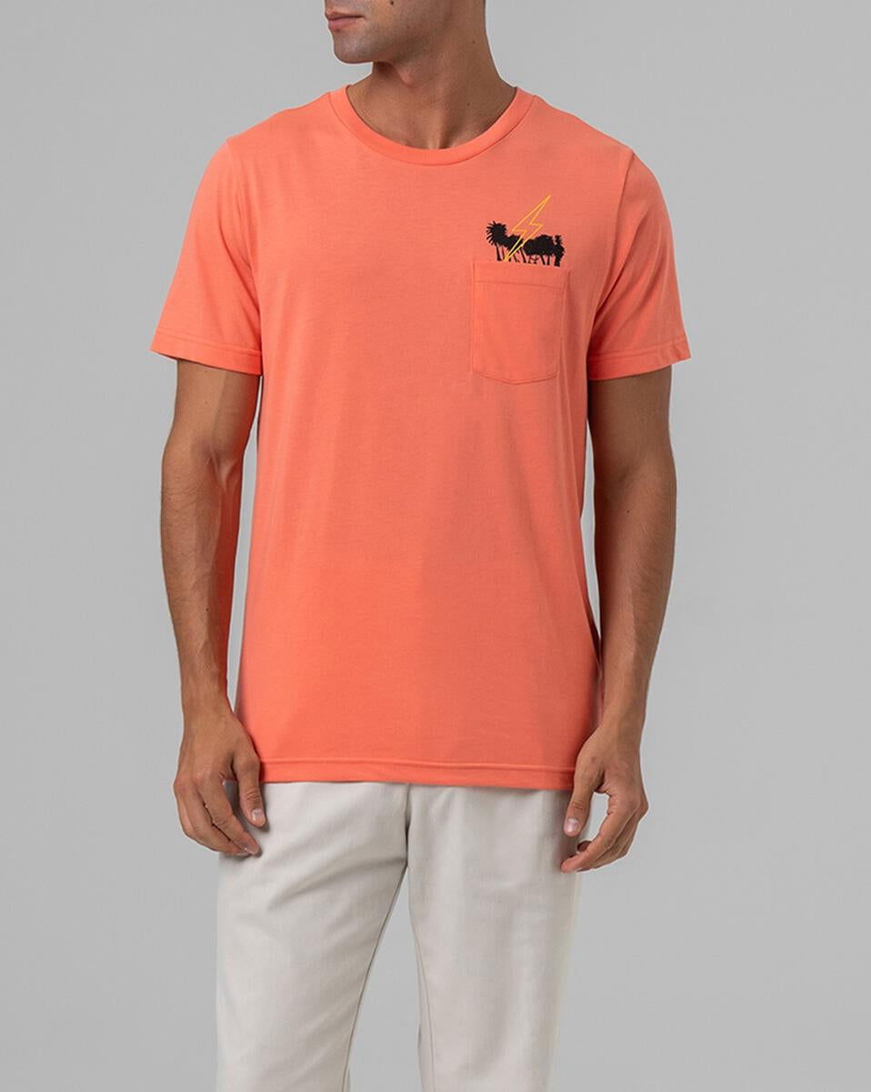 Lightning Bolt - Pocket Storm T-Shirt | Coral -  - Married to the Sea Surf Shop - 