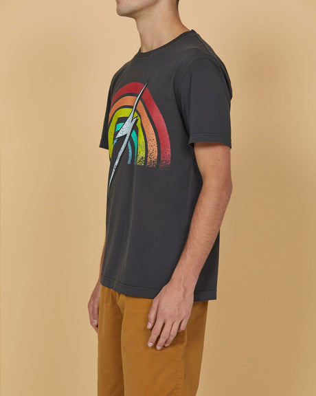 Lightning Bolt - Rainbow T-Shirt | Black -  - Married to the Sea Surf Shop - 