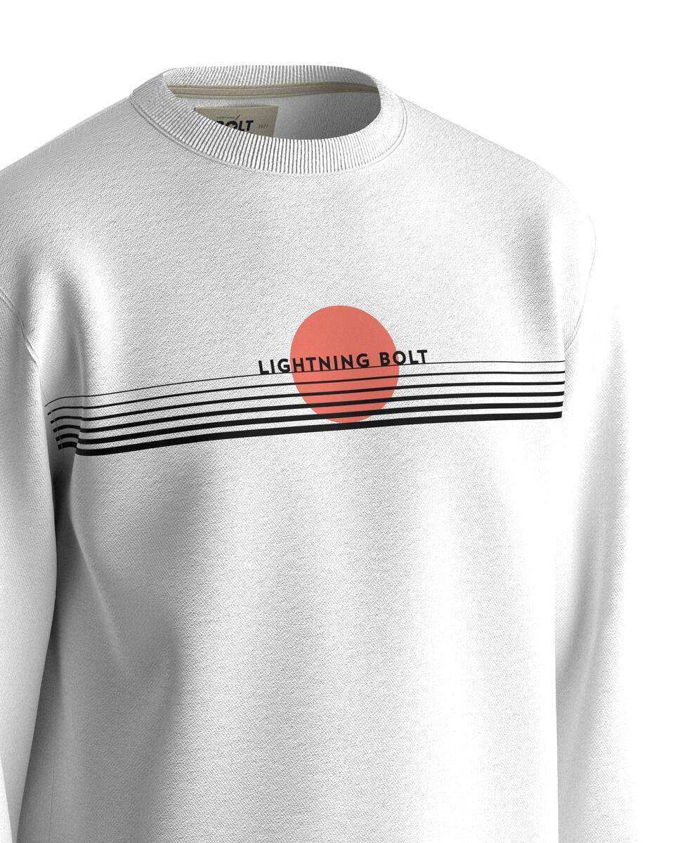 Lightning Bolt - Retro Sunset Crew | White -  - Married to the Sea Surf Shop - 